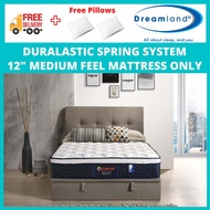 DREAMLAND HOTEL MATTRESS COSMOS (12-INCHES EUROTOP) DURALASTIC SPRINGS MATTRESS (Free Delivery + Free Pillows )