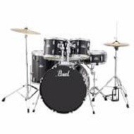 COD Pearl RS525SCC31 Roadshow 5-Piece Drum Set, Jet Bla00