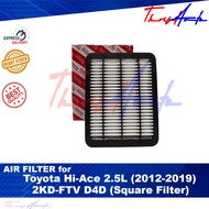 Air Filter for Toyota Hiace 2.5L (2012 - 2018) 2KD-FTV D-4D (Square Filter)