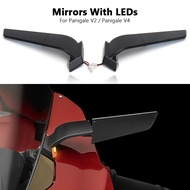 Suitable for Ducati PANIGALE V4 2019-2022 PANIGALE V2 2020-2023 Rear View Mirror with LED Light Turn Signal