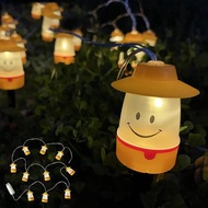 【SPICE】日本 戶外/室內兼用 (2WAY)微笑LED燈防水飾條-黃色