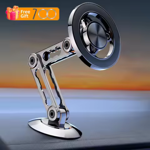 Universal Metal Magnetic Mobile Phone Holder Foldable Rotating Mobile Phone Holder Dashboard Windshi