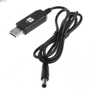 NEEDWAY Step-up Cord USB Port Extension Boost Cable Barrel Electronics Devices Modem Fan LED Strip 5