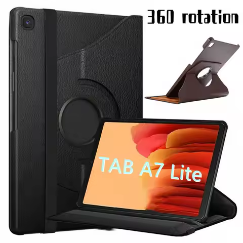 For Samsung Galaxy Tab A7 Lite 8.7"SM-T220 SM-T225 Tablet Casing 360Degree Rotate Stand Flip Leather