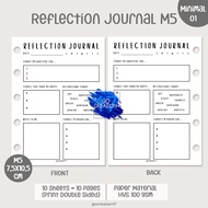 Planner Book Refill Paper Binder Reflection Journal Simple Minimalist M5