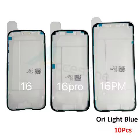 10pcs Ori Light Blue Waterproof Tape For iPhone Air 17 16 16Plus Pro Max LCD Screen Frame Back Housi