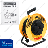 KENMASTER Kabel Roll 50 meter SNI 4 Lubang Stop Kontak Listrik Colokan Gulung Serbaguna