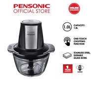 Pensonic Electric Garlic Chopper Chili Onion Blender Meat Glass Bowl (1L)| PB-6005GX