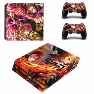 Demon Slayer PS4 Pro Stickers Play station 4 Skin Sticker Decal For PlayStation 4 PS4 Pro Console Controller Skins Vinyl