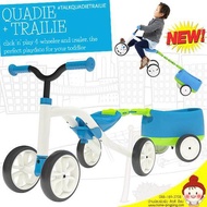 จักรยานขาไถ พร้อมรถพ่วง Chillafish Quadie + Trailie 4 ล้อซ่าส์ ไม่กลัวล้ม รุ่นใหม่ล่าสุด สำหรับเด็ก 1-3 ปี สีฟ้า