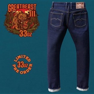 CELANA DENIM THE GREATBEAST III 33OZ Unsanforized Deep Indigo