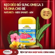 Omega 3 and DHA Supplement Gummies for Children - Nature's - Kids Smart - 60v