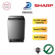 Sharp Washing Machine 15.5KG Top Load Washer Mesin Basuh Auto Murah 洗衣机 洗衣機 ESX1521
