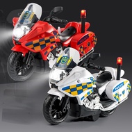 Police Motorcycle Children Luminous Toys Sound Light Sound Effect Inertial Car