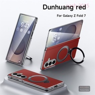 ปลอกสำหรับ Samsung Galaxy Z Fold7 Z Fold6 Z ที่ป้องกันเลนส์กล้องกันรอยนิ้วมือที่ไม่ติดหนังวัวไม่ติดห