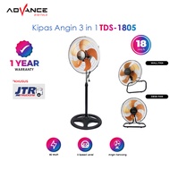 Kipas Angin Advance TDS-1805 Kipas Angin 3in1 Stand/Desk/Wall 18 Iinch