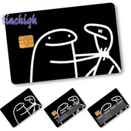 [TinchighS] La Linea Funny Anime Pattern Credit Card Sticker Used For EBT, Transportation, Keys, Cre