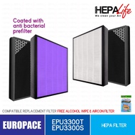 EUROPACE EPU3300T EPU3300S EPU 3300T 3300S EPU3300 Compatible Hepa Filter - Hepalife