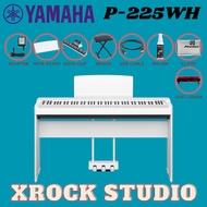 Yamaha P-225 88-Key Digital Piano With Keyboard Bench, Piano Bag, Headphone And Adapter - White ( P225 P 225 P125 P 125)