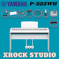 Yamaha P-225 88-Key Digital Piano With Keyboard Bench, Piano Bag, Headphone And Adapter - White ( P2