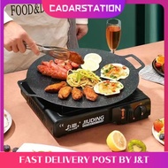 CS_ Non Stick Korean Grill Pan Kuali Batu Camping Grill Pan Korea Griddle Grill Pan Outdoor Camping 