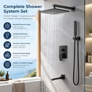 Biggers Brass Material Home Hotel Wall Mounted Shower Set 3- Way Rain Shower Faucet 10 Inch 3O9D UDT