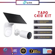 TP-Link 2K/3MP Wire Free Solar Powered Night Vision CCTV Camera Tapo C410 - Warranty