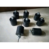 Rubber mounting bearing 50x50mm 1 bolt M10