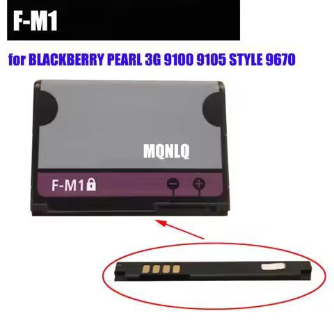 F-M1 Battery for BLACKBERRY PEARL 3G 9100 9105 STYLE 9670