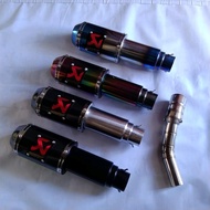 Racing exhaust Ninja 250 R25 MT25 CBR 250RR CBR150R CBR250RR Akrapovic Lorenzo+Slip on