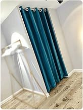 Fitting Room Partition Clothing Store, Privacy Door Curtain Room Divider Panel, Changing Room Kit with Telescopic Rod, Thermal Insulated (Color : Blue-a, Size : 1.8x2.2m)