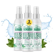 CHOMP! Bed Bug Spray, 3 Pack, Travel Size, Plant Based Bed Bug Killer, Insect & Pest Control for Hom