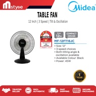 Midea 12" Table Fan MF-12FT16JC / Kipas Meja 12inch / Desk Fan 12FT16JC
