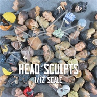 Head Sculpts 6-Inch Carving For 1/12 Scale Figures Action Figure