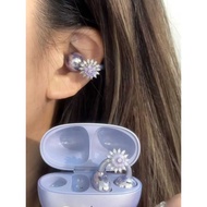For Freeclip earphones with diamond buckles romantic and sweet accessories  purple diamonds snowflak
