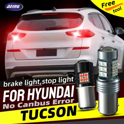 2×Car LED Brake Stop Lights Blubs Red For Hyundai TUCSON JM TL NX4E 2005 2006 2007 2008 2016 2017 20