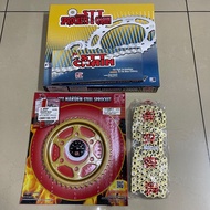 HONDA CBR150 CBR 150R CBR150R CBR-150 R SPROCKET SET STT HARDEN STEEL RANTAI DAN SPOKET SET 15/45 42