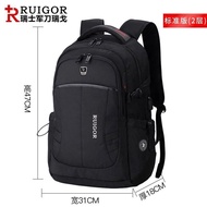 A-T🤲Swiss Army Knife Ruige Men's and Women's Commuter Backpack Large Capacity Simple Computer Bag Travel Stain-Resistant