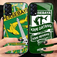 O-32 Persebaya tempered Glass Phone Case OPPO Reno 4 A15S A91 3 6Z 5 6 A15 F15 5G