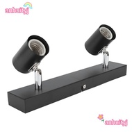 ANHUITYJ LED Track Light, 2 Light 110-220V Ceiling Track Light, Energy Saving Fixed Rail Rotating He