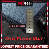 MCFIT [25MM LAMINATED] GYM MATS/ SMOOTH SURFACE RUBBER MATS/ LAMINATED GYM FLOOR/ HEAVY DUTY RUBBER 
