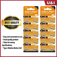 [Fast Delivery] Button Cell LR44 ∙ LR41 ∙ LR43 ∙LR521 ∙LR621∙ LR626 ∙ LR920∙ LR1130 ∙ AG13/AG10/AG4/