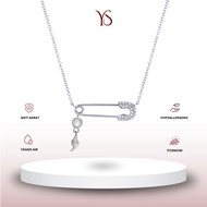 Safety Pin-Semicolon/ NECKLACE Anti-Rust Titanium Bracelet | YOUR SOUL JEWELRY