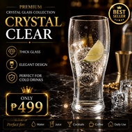 6pcs Premium Crystal Clear Glassware Set Highball Tumbler Water Juice Cocktail Glass Cold Drinks