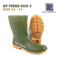 HIJAU AP Boots Eco 5 Dark Green 25-27 Garden Shoes, Work Shoes, Mud Shoes, Factory Shoes, Oil-Resist