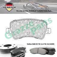 Münster Disc Brake Pad Rear for Volvo S60 II T4 1.6 T6 3.0 AWD 2010-2015 B4164T B6304T4 2.0T 2010-20