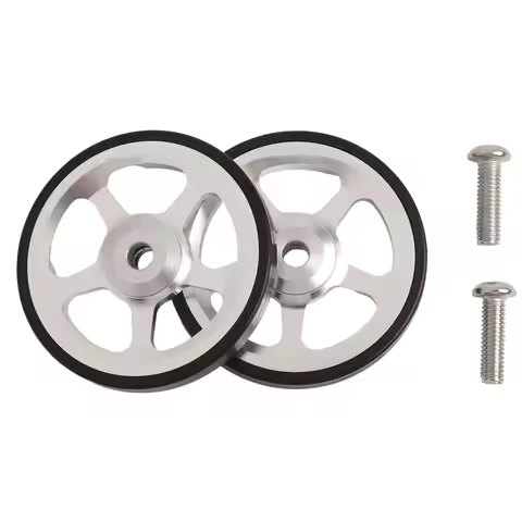 60mm Folding Bike Easy Wheel Aluminum Alloy Rubber For Brompton For 3Sixty Bearing Push Wheels Cycli