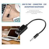 Kabel Splitter Audio + Mic 3.5mm 2in1 Cable Pembagi HP Laptop Headset