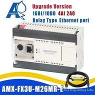 AMX-FX3U-26MR Ethernet PLC 4AI/2AO 16I/10O Compatible with Mitsubishi MELSEC Controller Relay MODBUS