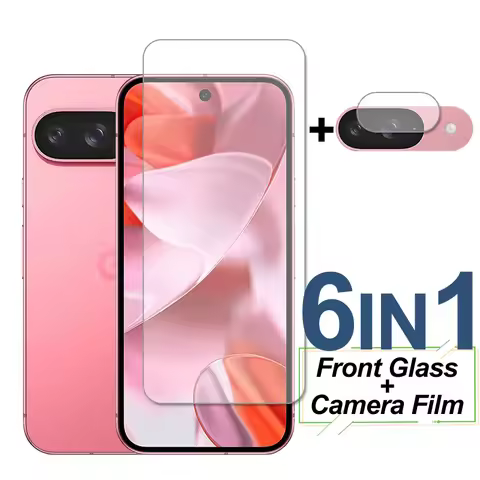 For Google Pixel 9 Glass Screen Protector Protective HD Tempered Glass Phone Camera Lens Film On For